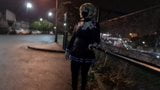 Masked Sissy Flashing at the Train Station snapshot 5