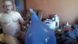 Blow Jack Cum Pop Big Blue Balloon - Retro - Balloonbanger snapshot 18