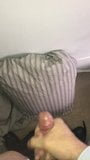 Lunch time cum shot suit tie straight jerk off on pillow snapshot 2