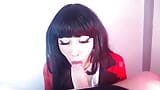 Yumeko Jambami fode escravo com boquete lento, faz latejante pau duro enorme gozada facial snapshot 4