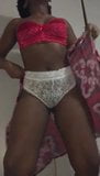 Ebony Young Brasilian Woman Dancing with Panty snapshot 2