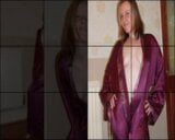 Purple silk night Dress snapshot 4