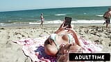 ADULT TIME - ДИКИЙ БИСЕКСУАЛЬНЫЙ ММЖ тройничок Adira Allure с ее бойфрендом и его лучшим другом! ПОЛНАЯ СЦЕНА snapshot 2