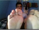 Straight guys feet on webcam #100 snapshot 8
