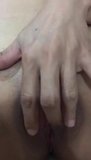 Filipina girl rubbing shaved pussy snapshot 8