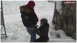 Deutsche Teens lieben Outdoor-Wintersex snapshot 13