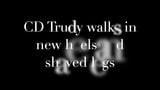 CD Trudy walks with shaved legs in her new heels snapshot 1