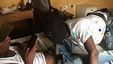 Horny African deep romance and foreplay snapshot 4