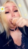 Good Girl deep throat with dildo snapshot 1