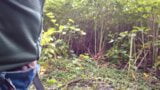 Chubbear Cumshot outdoor Playing after Shave Nature Area Just alone snapshot 1