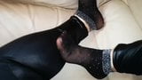 Gamba dei pantaloni di gomma vinilica in pelle di lattice lucida del mercato cinese snapshot 4