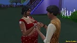 Desi MILF Aunty Let Prakash Play with Her Body Before the Wedding - Wickedwhims snapshot 13