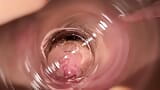 Camera deep inside Mia's tiny creamy pussy snapshot 4