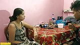 德西美丽的女士在家里和她的青少年学生做爱！印度 青少年 性爱 snapshot 3