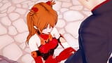 Asuka geeft aftrekbeurt en pijpbeurt: neon Genesis Evangelion Hentai -parodie snapshot 5