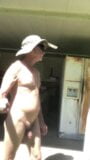 Backyard naked walking snapshot 2