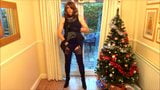 Alison in Thigh Boots - Wanking under the christmas tree snapshot 3