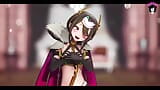 Cute Demon Queen Dancing + Gradual Undressing (3D HENTAI) snapshot 4