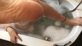 Foot Fetish, Shaving and Dildo in Bath tub snapshot 2