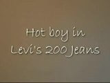 Hot boy cums on his Levi's jeans snapshot 1