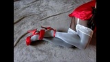 Red heels Layered white stockings and pantyhose (chastity) snapshot 3