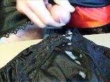 Cumpilation of spunking in vintage nylon nighties & knickers snapshot 10