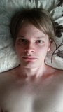 Masturbating in bed (only face visible) snapshot 9
