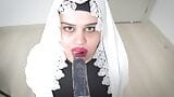 Real Arab StepMom In Hijab Squirting Wet Pussy Dildo. snapshot 2