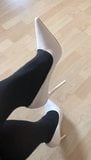 White heels, pumps, high heels, walk in heels snapshot 5