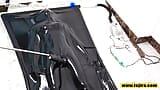 Fejira com Latex vacuum bed vibrators orgasm play snapshot 5