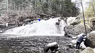 Peeing by a Huge Waterfall snapshot 1