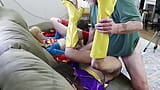 SB # 2-1) Monica Sexxxton, Karlee Paige, Sandra Moore w Superheroine 3some Girl-Girl Orgia snapshot 9