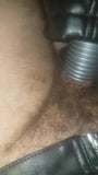 Vacuum cleaning my leather jacket and dick no cum snapshot 3