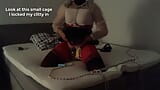 Sissy i kyskhetsblöja bondage timelock vibrator cum snapshot 2