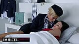 Gorgeous lesbian duo with a flight attendant snapshot 3