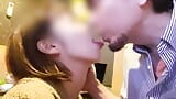 A Japanese amateur couple's love romance with a gentle handjob and blowjob until he cums in the mouth at karaoke snapshot 6