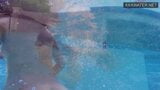 Lana Tanga in red lingerie masturbating underwater snapshot 4