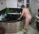 hairy granny takes a shower snapshot 1