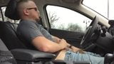 GUY JERK AND CUM IN HIS CAR snapshot 1