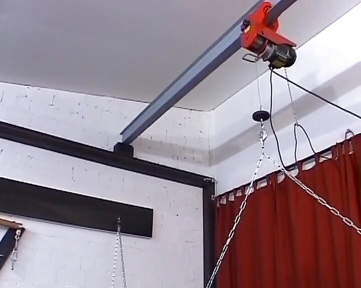 Sexy German whore tied up and fucked hard