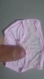 Stroking and cumming on pink floral panties snapshot 6