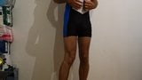 crossdresser in bike spandex shorts snapshot 9