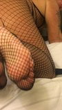 Wifey dresses me in fishnet at hotel snapshot 2