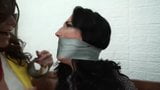 Duct Taped Bound and Gagged Tightly, then Hogtied snapshot 4