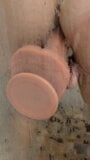 Suction dildo in shower snapshot 2