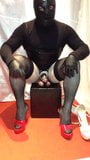 Show Sissy black changes heel shoes plug in the ass snapshot 6