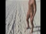 an older guy shows a big white cock to a nudist beach snapshot 9