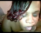 Freaky negro bbw consigue un bonito facial snapshot 15