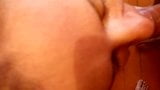 Husband and his friend alternately cum in his wife's mouth. snapshot 9