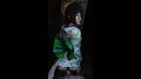 Yuffie beugte sich im wald vorn und bekommt ihre enge fotze vollgespritzt snapshot 2